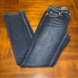 Cato Women's Classic Indigo Straight Leg Jeans Size 4 EUC